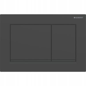 Przycisk uruchamiający Geberit Omega30, przedni/górny, czarny mat-czarny-czarny mat, easy-to-clean 3