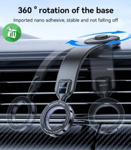 yesido Magnet. Uchwyt Samochodowy C217 MagSafe, BLACK / CZARNY 2