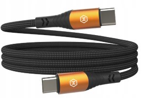 Kabel Hammer USB-C - USB-C 5A 100W 1m (482Mbp/s), BLACK / CZARNY 1