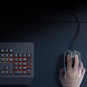 yesido KB20 Przewodowa Myszka Gamingowa 2.4GHz, BLACK / CZARNY 6