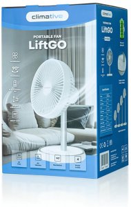 Wentylator Tristar Wentylator Stojący USB LiftGo Bezprzewodowy 15h Regulacja 34-75cm Oscylacja 11