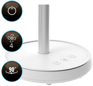 Wentylator Tristar Wentylator Stojący USB LiftGo Bezprzewodowy 15h Regulacja 34-75cm Oscylacja 8