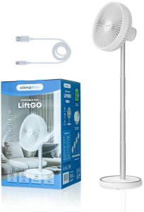 Wentylator Tristar Wentylator Stojący USB LiftGo Bezprzewodowy 15h Regulacja 34-75cm Oscylacja 9