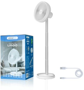 Wentylator Tristar Wentylator Stojący USB LiftGo Bezprzewodowy 15h Regulacja 34-75cm Oscylacja 10