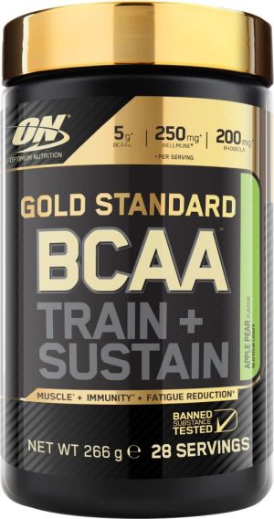 Optimum Nutrition Gold Standard BCAA [Train + Sustain] Gruszka-jabłko 266g 1