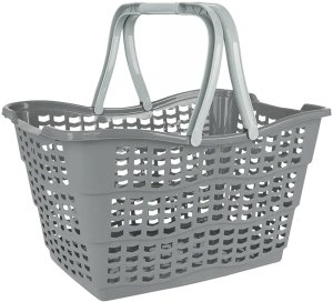 KEEEPER - Koszyk plastikowy na zakupy i do przechowywania - ALMA - miejski - szary - 15 L 1