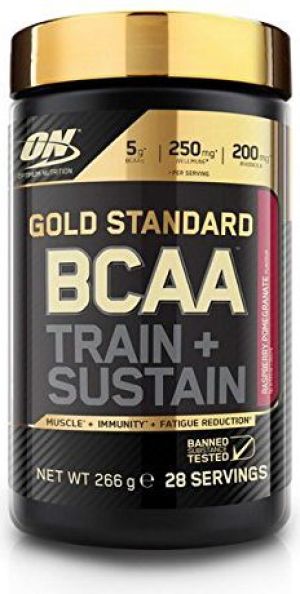 Optimum Nutrition Gold Standard BCAA [Train + Sustain] Pomarańcz-malina 266g 1