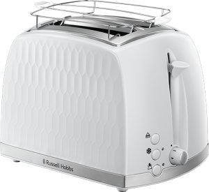Russell Hobbs 26060-56, 2 slice(s), White, Plastic, Stainless steel, Level, Rotary, 850 W 1