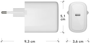 dbramante1928 re-charge - EU Wall Charger - USB-C 45W - W, Indoor, AC, White 4