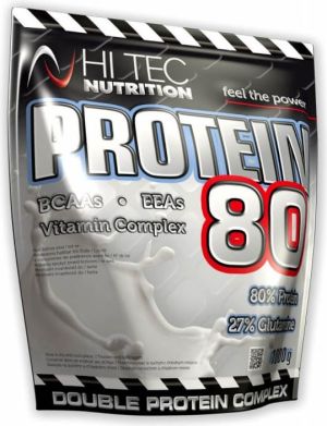 Hi-Tec Protein 80 Truskawka 1kg 1