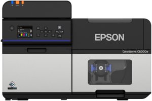 Epson ColorWorks C8000e (MK), Inkjet, 600 x 1200 DPI, 300 mm/sec, Wired & Wireless, Black, Grey 1