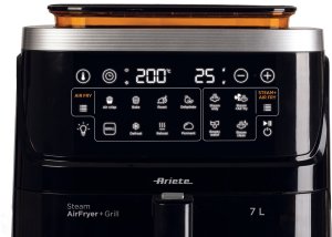 Frytkownica beztłuszczowa Ariete 4636/00 Pojedyńczy 7 l Autonomiczny 1700 W Frytkownica na gorące powietrze Czarny 3
