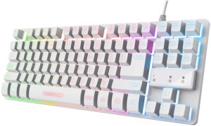 GXT 833W Thado Gamingtangentbord TKL RGB Nordisk layout Vit 2