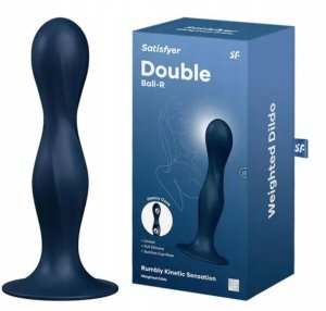 SATISFYER_Double Ball-R dildo z kulkami gejszy Dark Blue 1