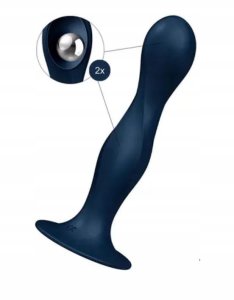 SATISFYER_Double Ball-R dildo z kulkami gejszy Dark Blue 2