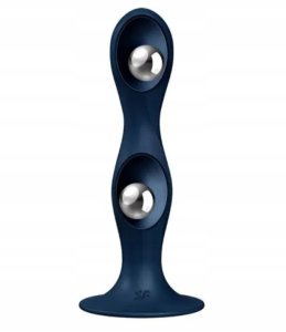 SATISFYER_Double Ball-R dildo z kulkami gejszy Dark Blue 3