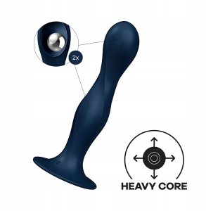 SATISFYER_Double Ball-R dildo z kulkami gejszy Dark Blue 5