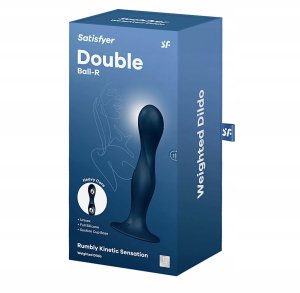 SATISFYER_Double Ball-R dildo z kulkami gejszy Dark Blue 6