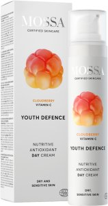 MOSSA Youth Defence Odżywczy krem antyoksydacyjny na dzień z maliną moroszką i witaminą C 50ml 1