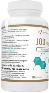 Bodymax PROGRESS LABS_Jod 400 jednostek suplement diety 180 tabletek 4