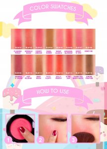 J.CAT BEAUTY_Blush-Mallow Soft Blusher róż do policzków kremowo- pudrowy 103 Cherry Limeade 4,5g 2