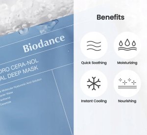 Mediheal BIODANCE_Hydro Cera-nol Real Deep Mask maska do twarzy w płachcie 34g 2