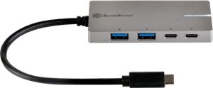 HUB USB SilverStone 2x USB-C  + 2x USB-A 3.1 Gen1 (SST-EP09C) 4