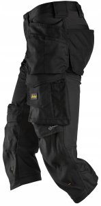 Snickers piratbuks str. 56 - Sort, slim fit design, stretch m/hylsterlommer - 6142 3