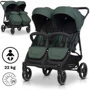 Wózek Euro-Cart Dvynukų vežimėlis Euro-cart Doblo, Jungle 11