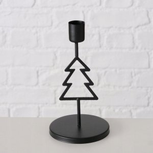 Home Styling Collection Metalowy świecznik na pojedynczą świecę NORGA, wys. 17 cm 2