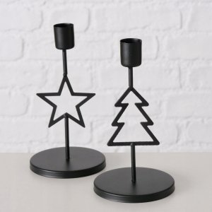 Home Styling Collection Metalowy świecznik na pojedynczą świecę NORGA, wys. 17 cm 3