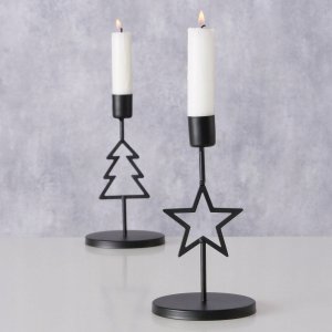 Home Styling Collection Metalowy świecznik na pojedynczą świecę NORGA, wys. 17 cm 5