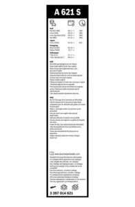 Bosch Aerotwin Flatblade viskerblade sæt A621S 7