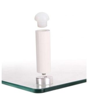 Techly Podstawka pod monitor do 32", szklana, biała (028504) 2