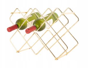 Metalowy stojak na wino DIAMONDS, 40,5 x 27,5 x 15,5 cm 2