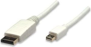Kabel Techly DisplayPort Mini - DisplayPort 2m biały (304819) 1