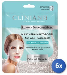 Clinians stangrinanti hidrogelio kaukė nuo senėjimo Luxury Diamond su hialurono rūgštimi (2 dalys), 25 g 1