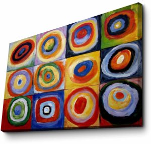 Reprodukcija Farbstudie Quadrate (Wassily Kandinsky) 1