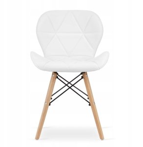 Signal 4 zestaw krzeseł jadalnianych Lago, biały/brązowy 3