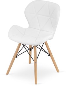 Signal 4 zestaw krzeseł jadalnianych Lago, biały/brązowy 6