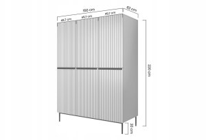 Spinta su stalčiais Bogart Nicole 150, juoda 3