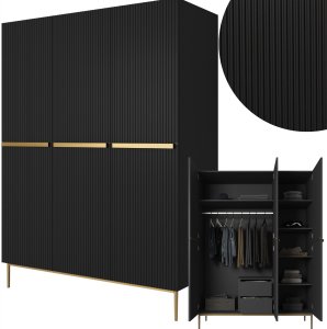 Spinta su stalčiais Bogart Nicole 150, juoda 4