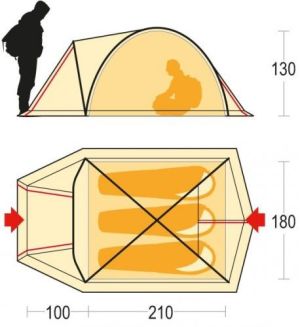 Namiot turystyczny Ferrino Tenere 3 Zielony 3