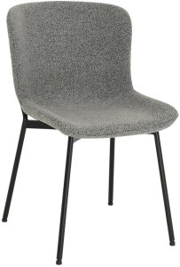 Kėdė Home4You Manolo, 48x59x50/83 cm, pilka 1