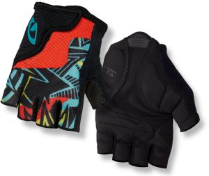 Rękawiczki juniorskie GIRO BRAVO JR krótki palec screaming teal neon pink roz. M (obwód dłoni 152-162 mm / dł. dłoni 160-165 mm) (NEW) 4