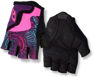 Rękawiczki juniorskie GIRO BRAVO JR krótki palec screaming teal neon pink roz. M (obwód dłoni 152-162 mm / dł. dłoni 160-165 mm) (NEW) 5