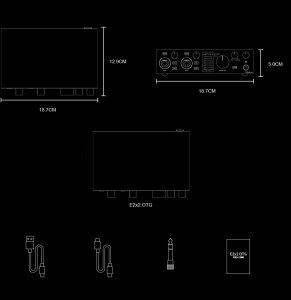 Interfejs Audio Topping E2x2 otg 9
