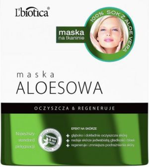Lbiotica  Maska aloesowa - Oczyszcza i regeneruje 8ml 1