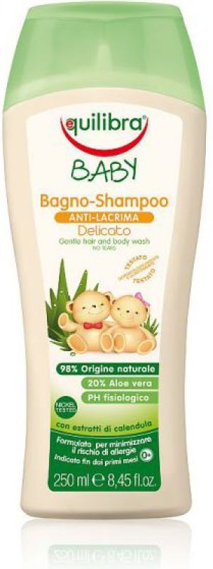Equilibra Baby Łagodny szampon aloesowy do ciała i włosów 0m+ 250ml 1