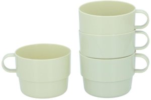 KUBEK TURYSTYCZNY 225ML 4 SZT CAMP ACTIVE PISTACJA 1